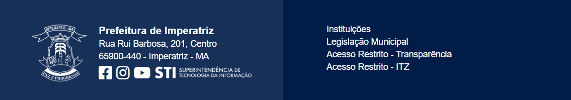 Rodapé Prefeitura de Imperatriz